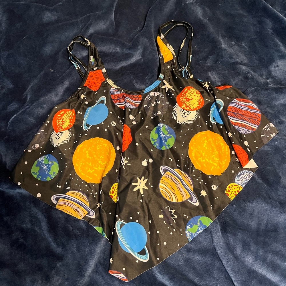Space-Themed Swim Top